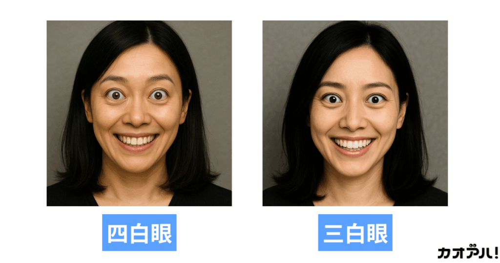 四白眼と三白眼の違い