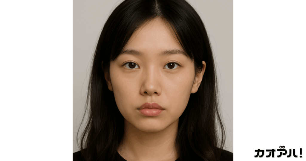富士山唇の人相の女性